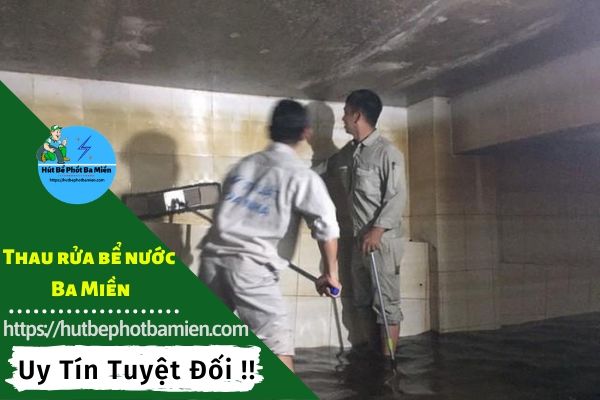 Thau rửa vệ sinh bể nước tại Huyện Cần Giờ